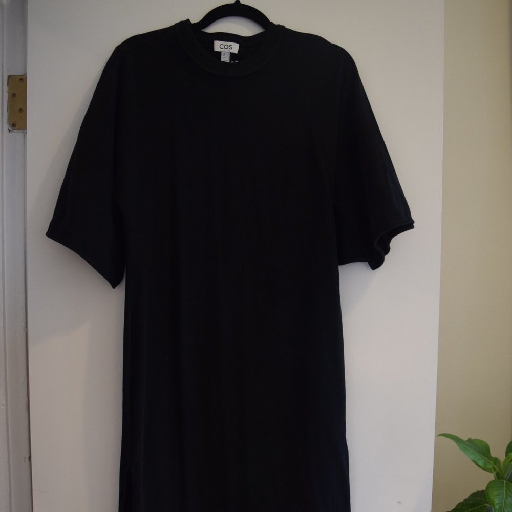 COS Black Bell Sleeve Dress